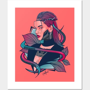 Cyberpunk Girl Posters and Art